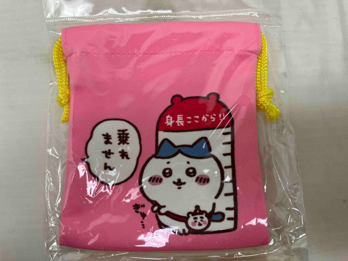 未開封品 ちいかわランド 小分けに便利な2個セットミニ巾着 ピンク イエロー_画像2