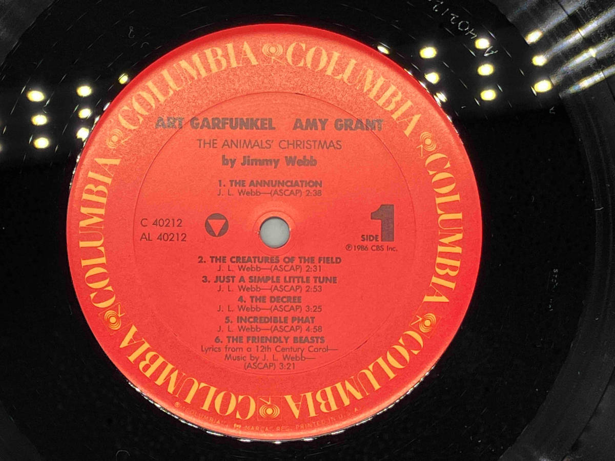 【LP】Art Garfunkel / Amy Grant The Animals' Christmas pc40212_画像4