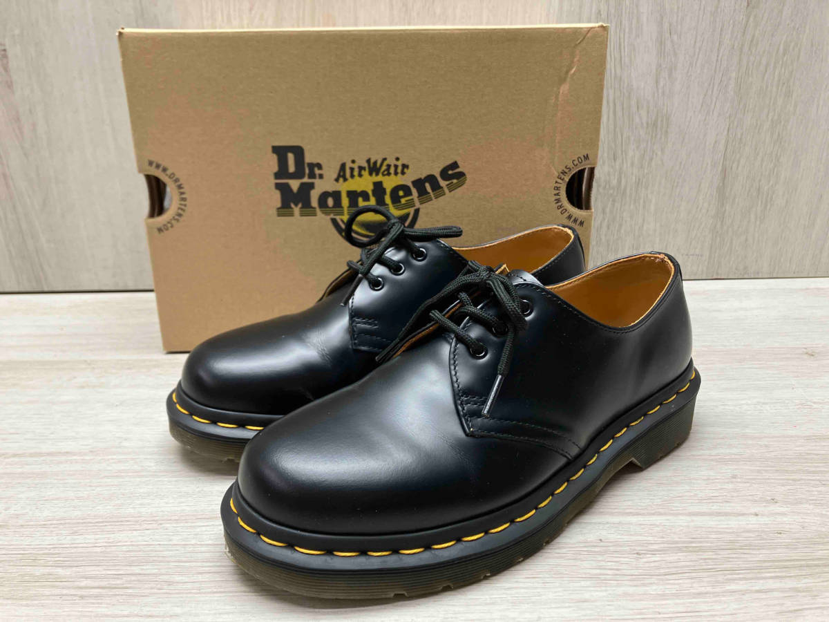 Dr.Martens/ドクターマーチン 1461 3EYE 3ホール シューズ レザー ／11838002 SMOOTH ブラック UK5 (約24cm)ショートブーツ 箱あり