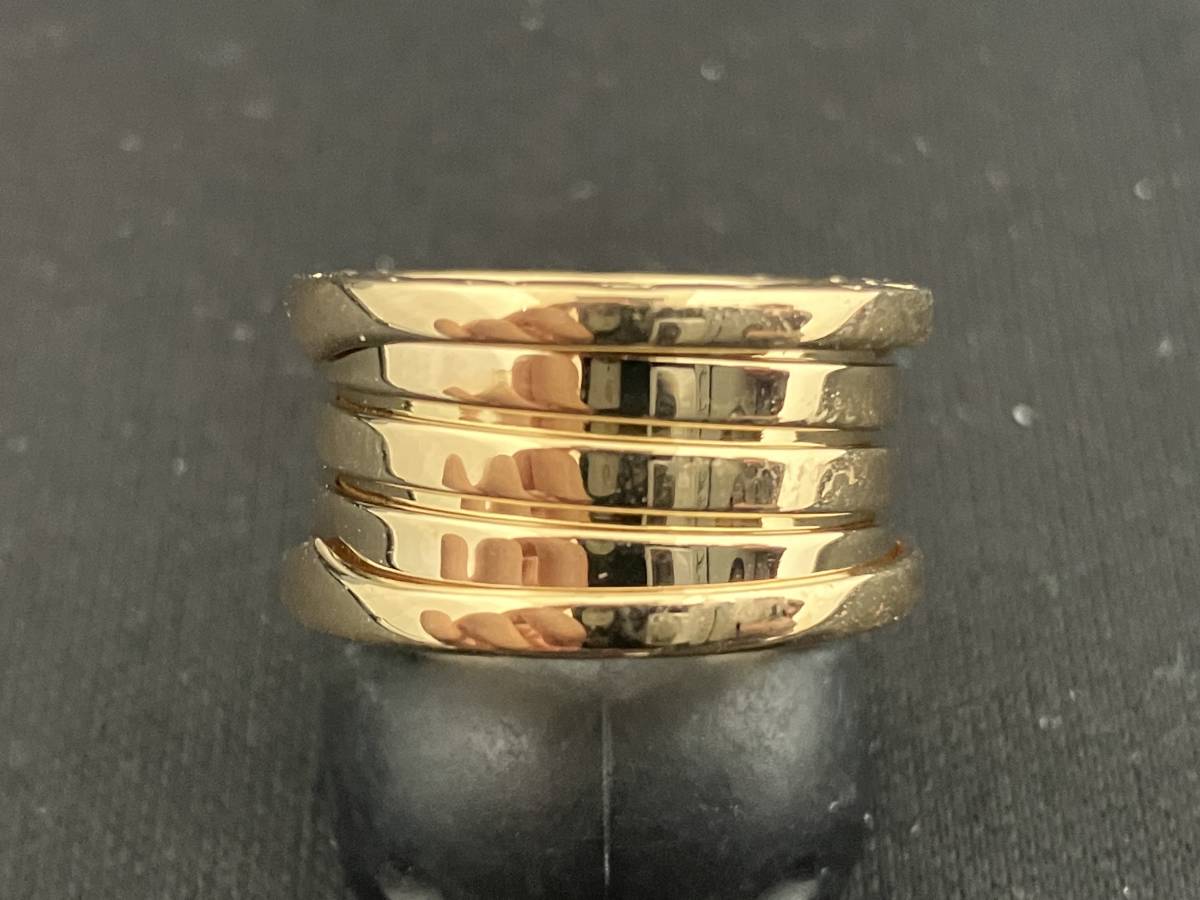 輝く高品質な BVLGARI/B-ZERO1/750/#9/10.3g/4バンド イエローゴールド