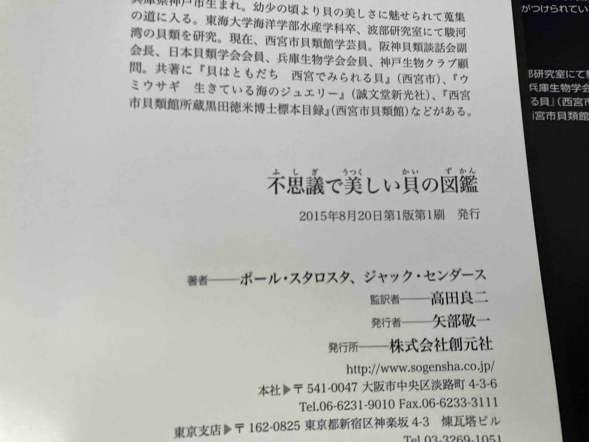 レア　初版　不思議で美しい貝の図鑑 ポール・スタロスタ_画像4