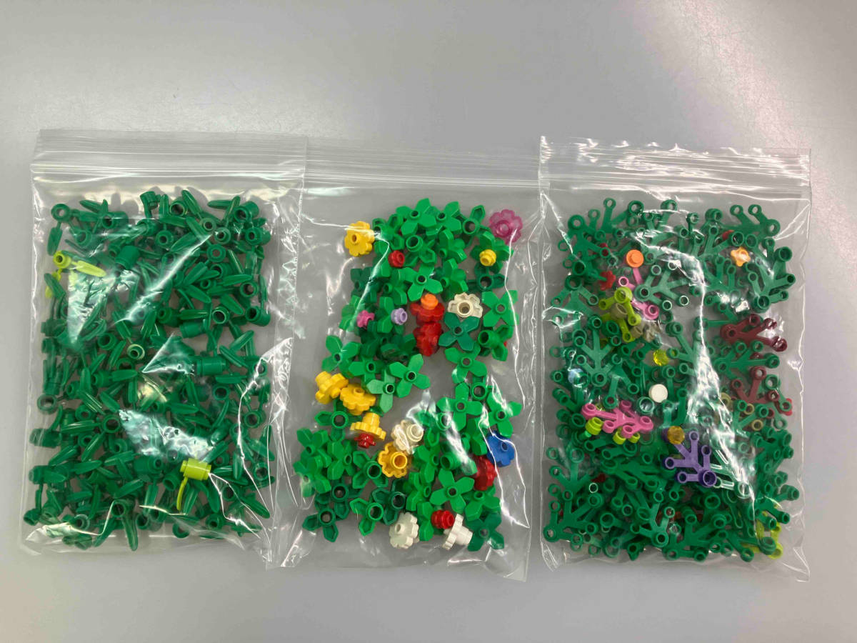 LEGO レゴ 植物パーツ 100g以上 リーブス 竹 フラワー フラワーステム 緑色 葉っぱ_画像1