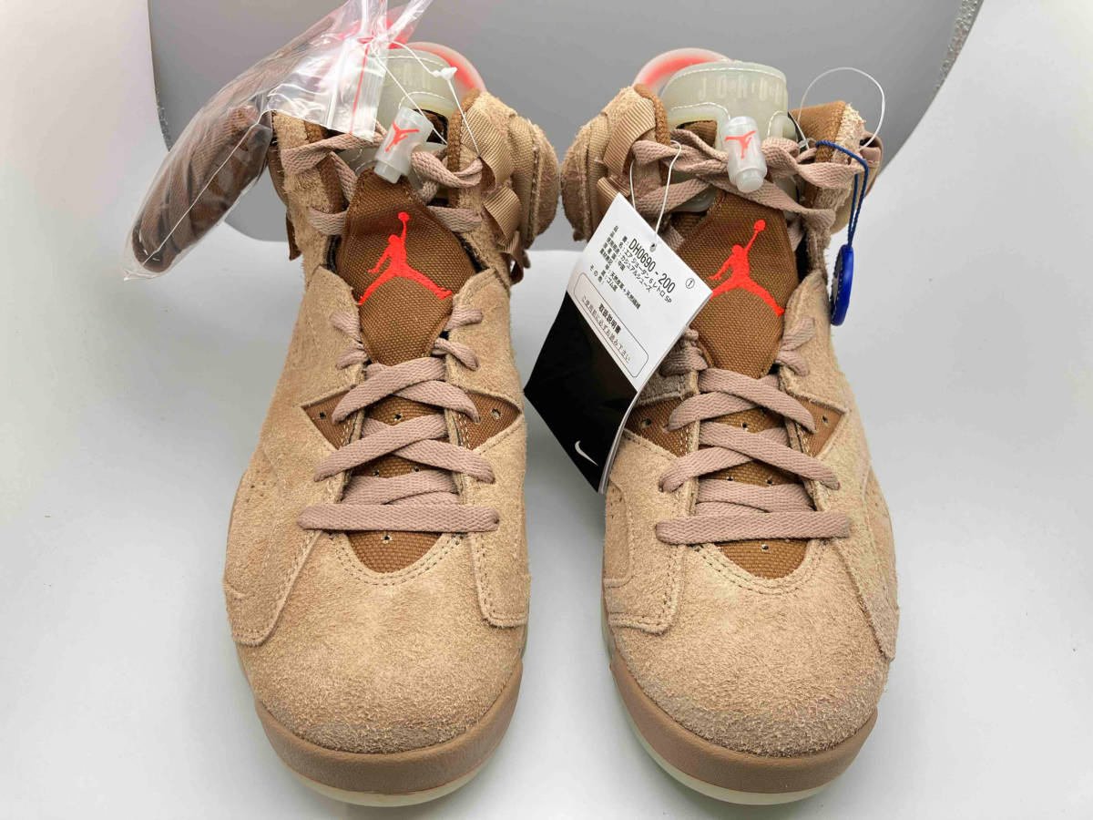 美品 TRAVIS SCOTT NIKE AIR JORDAN 6 RETRO SP DH0690 200 トラヴィス スコット ナイキ エア ジョーダン レトロ US7 25cm UK6 EU40_画像4