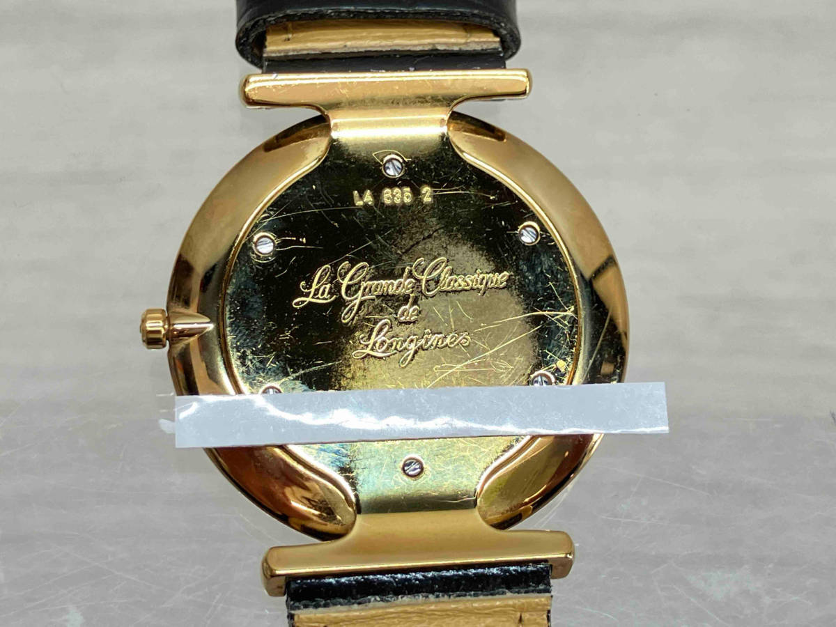 LONGINES La Grande Classic L4.635.2 クォーツ ケースサイズ 3.3cm ケース小傷、ベルト劣化、バックルサビありの画像6