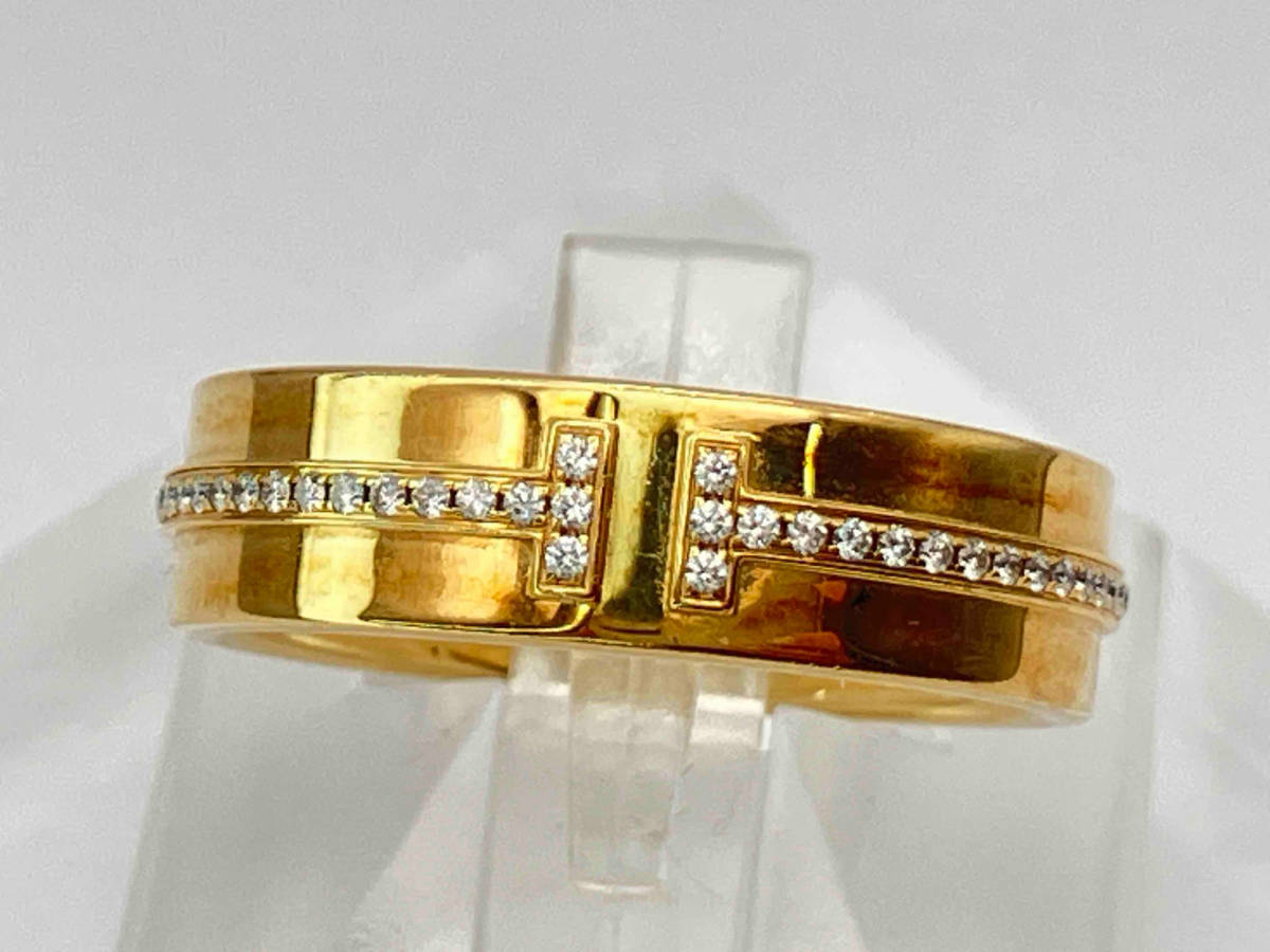 経典 Tiffany&Co./Tナローダイヤモンドリング/12.5号リング/6.9g イエローゴールド