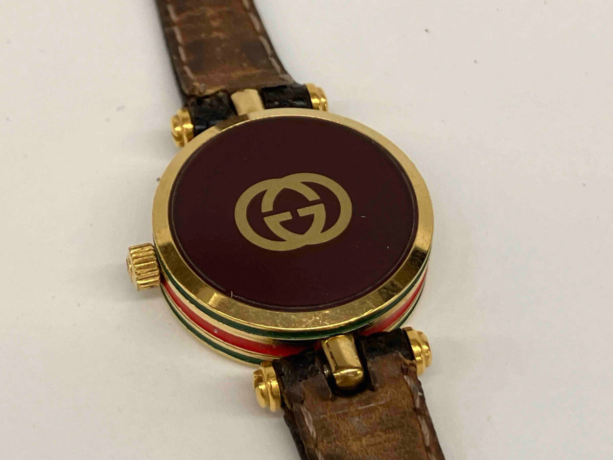 【難有り】GUCCI グッチ シェリーライン クォーツ 腕時計_画像6