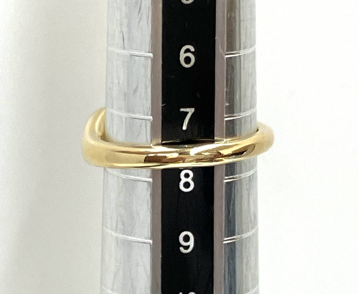 【新品仕上げ済み】TIFFANY＆Co ティファニー K18 750 ノット リング 指輪 4.5g #7.5 保存袋 箱有りの画像9