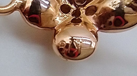 K18 18金 バングル 3.8g 花 フラワー ゴールド
