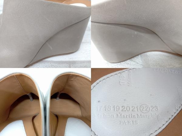 MARTIN MARGIELA S38WY0011 マルタンマルジェラ 足袋 パンプス サンダル サボ 厚底 ヒール グレージュ レディース 36_画像7