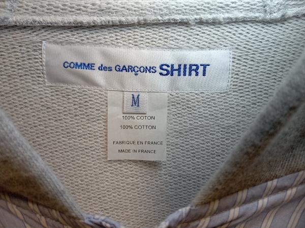 21AW COMME des GARCONS SHIRT シャツドッキングフーディ パーカー Мサイズ コムデギャルソンシャツ 店舗受取可_画像4
