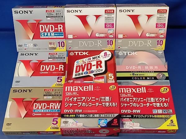  утка 173[ нераспечатанный товар ]DVD-R / DVD-RW продажа комплектом 9 позиций комплект SONY / TDK / maxell DVD-R 6 пункт итого 45 листов / DVD-RW 3 пункт итого 15 листов 