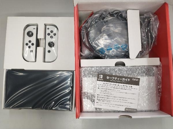 美品 Nintendo Switch(有機ELモデル) Joy-Con(L)/(R) ホワイト(HEGSKAAAA)_画像3