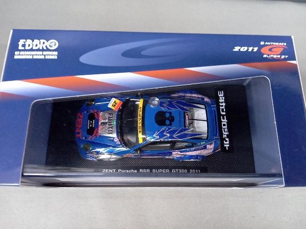 EBBRO 1/43 SUPER GT300 ZENT Porsche RSR 2011 No,25 BLUE エブロの画像3