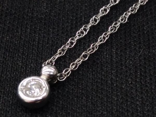 【現金特価】 Pt900/Pt850 アクセサリー ネックレス 1.84g D0.07ct 40㎝ プラチナ プラチナ