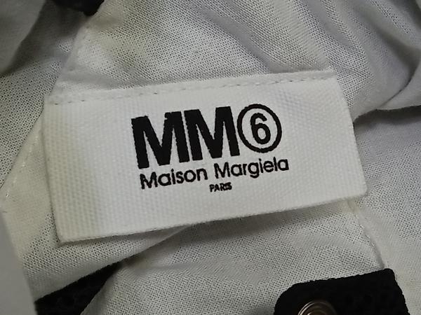 MM6 Maison Margiela トートバッグ メッシュバッグ ブラックの画像6