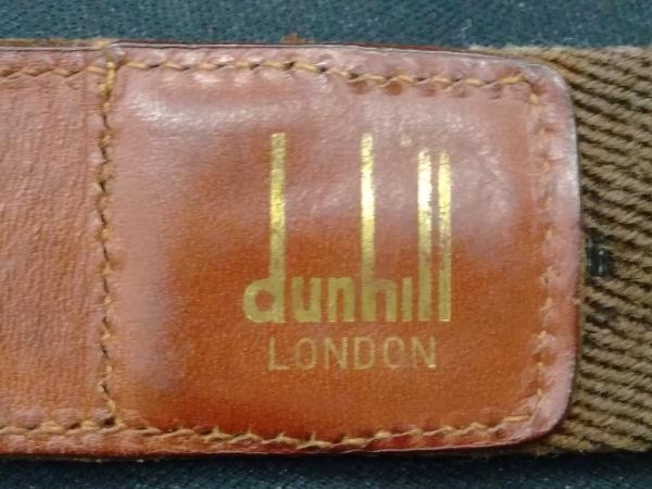 Dunhill ダンヒル ベルト ブラウン ヨレ メッキハガレ サイズ90/36_画像2