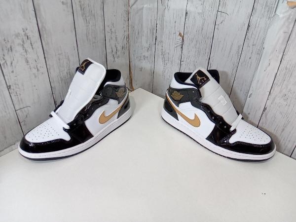 NIKE ナイキ AIR JORDAN 1 MID SE エアジョーダン ミッド スニーカー 852542-007 ブラック 27.5cm 箱付 美品 店舗受取可の画像5