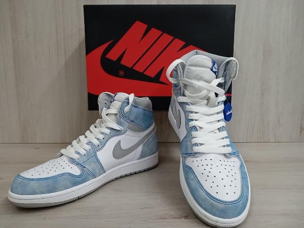 NIKE スニーカー ライトブルー 555088-402 AIR JORDAN 1 RETORO HIGH OG ブルー 26cm_画像1