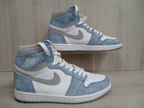 NIKE スニーカー ライトブルー 555088-402 AIR JORDAN 1 RETORO HIGH OG ブルー 26cm_画像3