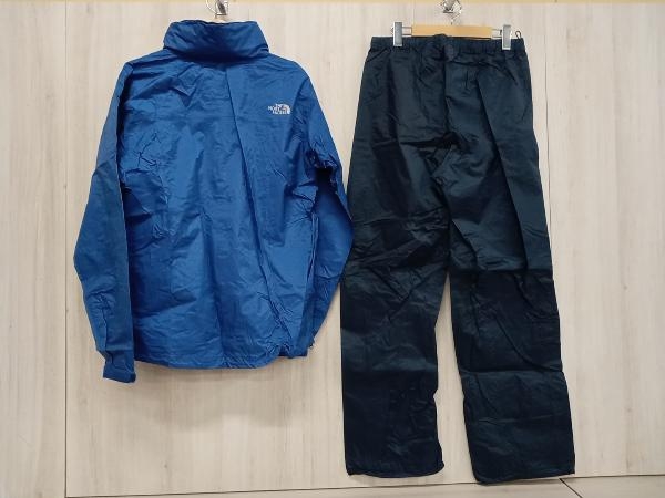 【収納袋付】THE NORTH FACE ザノースフェイス レインウェア 上下セット NP11244 XLサイズ ネイビー ブルー_画像2