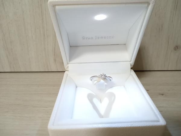 独特の上品 スタージュエリー/ダイヤ0.157ct 【憧れの指輪を】STARJEWELRY /Pt950/#8/2.5g CUT鑑別書付 BRILLIANT /ROUNDE 指輪