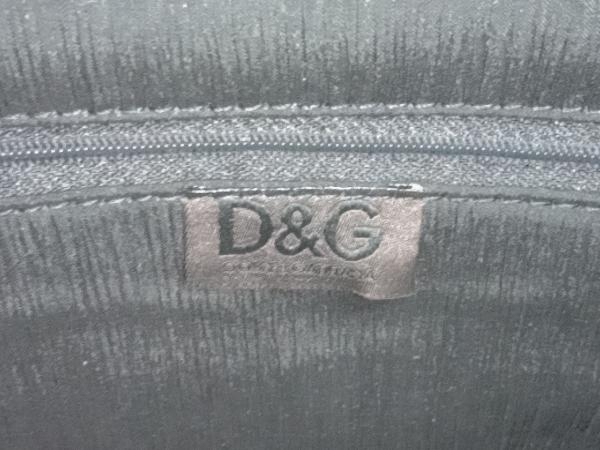 D＆G ディーアンドジー ドルチェ&ガッバーナ ベロア トートバッグ ブランク 黒 横幅約33cm 花柄_画像7