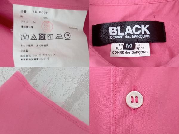 BLACK COMME des GARCONS 1K-B008 ブラック コムデギャルソン メンズ Mサイズ ピンク 長袖シャツ 七分袖_画像5