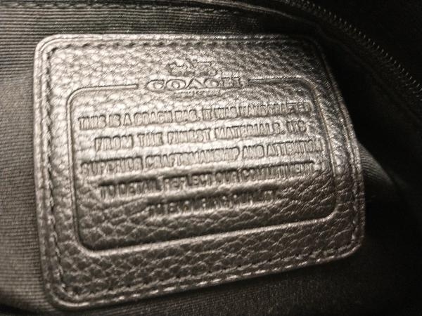 COACH F34495 コーチ レザー 革製 トートバッグ ブラック 黒 横幅約34cmの画像5