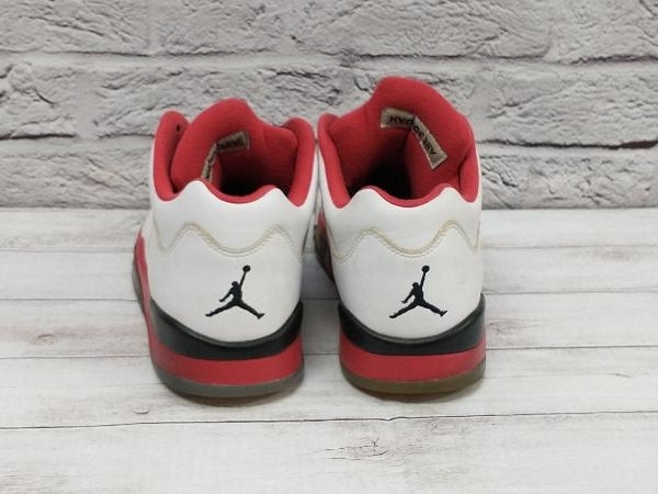 NIKE スニーカー ホワイト ナイキ 819171 − 101 AIR JORDAN 5 RETRO LOW WHITE / FIRE RED - BLACK 店舗受取可_画像3