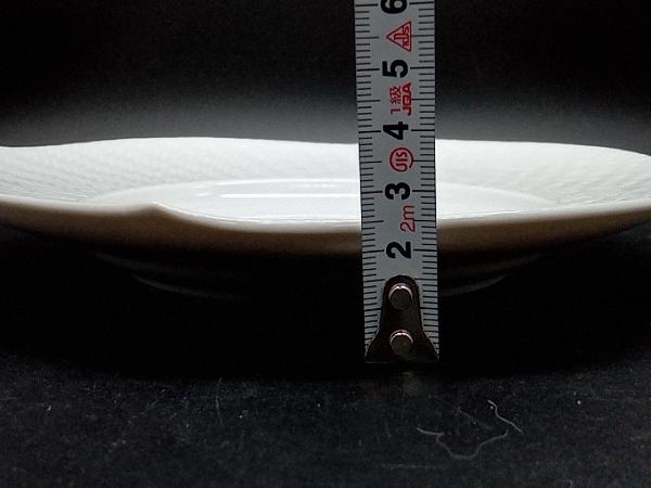 MEISSEN プレート 波の戯れ 約19cm ホワイト マイセン 箱付