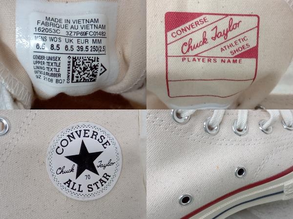 CONVERSE 162053C CT70 Parchment ih cut コンバース メンズ 25cm アイボリー スニーカー ハイカット 箱付きの画像6