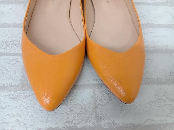FABIO RUSCONI fabio rusko-ni flat shoes pumps po Inte dotu lady's orange size 36 Italy made condition consideration 