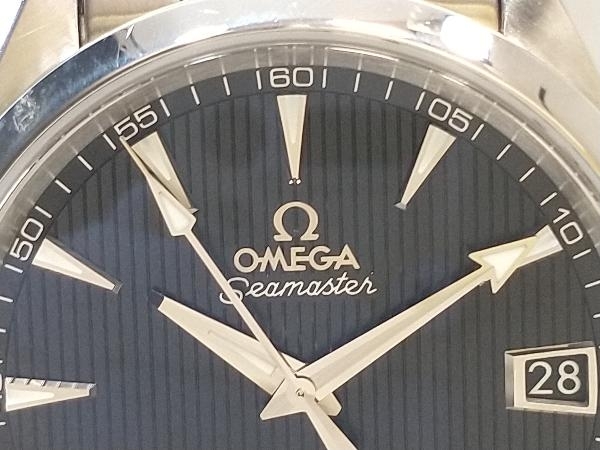 OMEGA Seamaster オメガ シーマスター アクアテラ 150M 231.10.39.21.01.001 デイト ブラック文字盤 SS 裏スケ 自動巻き 腕時計 店舗受取可_画像5