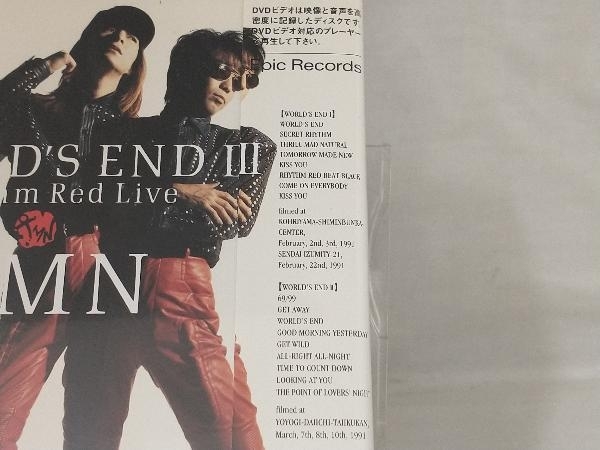 【TM NETWORK】 DVD; WORLD'S END Ⅰ・Ⅱ Rhythm Red Live_画像3
