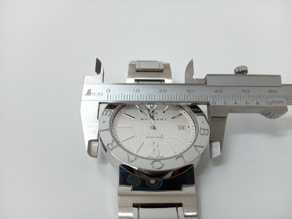 【美品】BVLGARI ブルガリブルガリ BB38SS オートマティック 自動巻 デイト ホワイト文字盤 腕時計  付属品付 店舗受取可の画像6