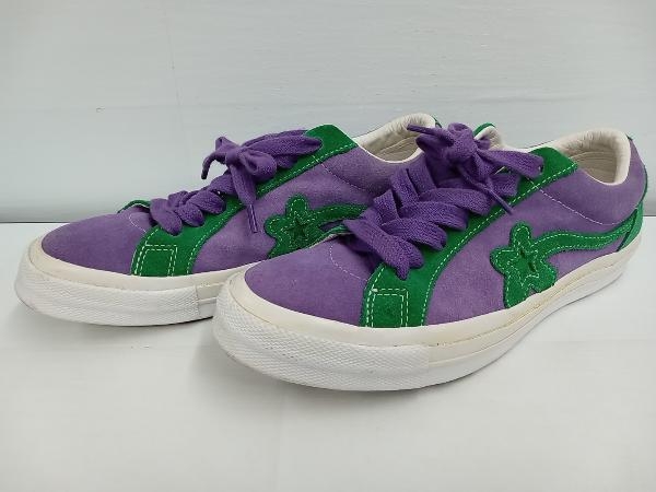 CONVERSE × GOLF LE FLEUR ONE STAR コンバース×ゴルフ ラ フルール ワンスター／162128C スニーカー パープルグリーン 26.5cm メンズ_画像1