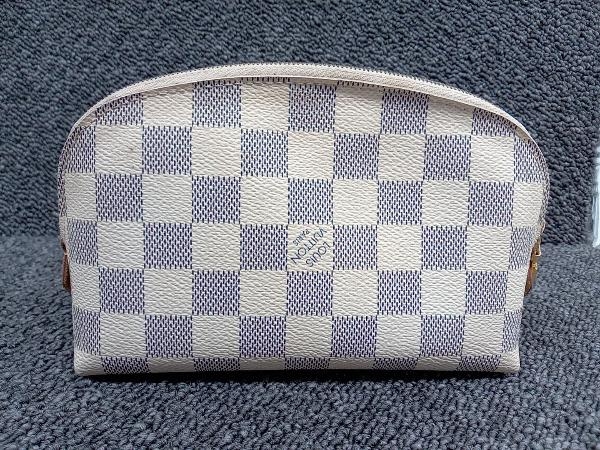 LOUIS VUITTON／ルイ・ヴィトン／ダミエ アズール ポシェット コスメティックポーチ／N60024 CA2192／ホワイト_画像2