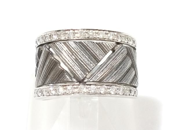 大人気 Pt900 ユニセックス 指輪 リング 0.33ct ダイヤ #12 (総11.3g) ホワイトゴールド K18 プラチナ プラチナ台