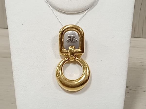 独特の上品 【クレージュトップ】courreges/K18/トップ/4.8g/ネックレストップ/クレージュ ネックレス、ペンダント、チョーカー