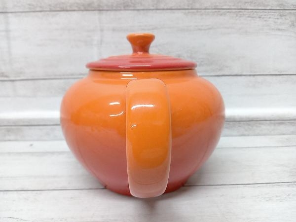 LE CREUSET ル・クルーゼ　ティーポット　オレンジ　フィルター付き　付属品は画像の物が全てです_画像5