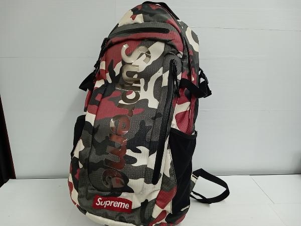 Supreme シュプリーム／Backpack Red Camo 21SS／リュック バックパック／コーデュラナイロン／ダメージあり