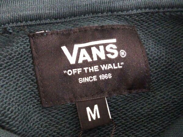 【タグあり】VANS ヴァンズ ロゴパーカー プルオーバー 122K1030300 緑 ダークグリーン系 メンズ Mサイズ_画像3