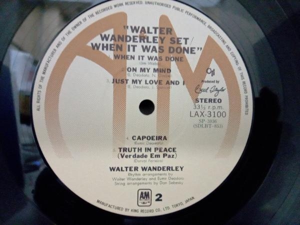 【LP盤】Walter Wanderley Set When It Wsa Doneの画像4