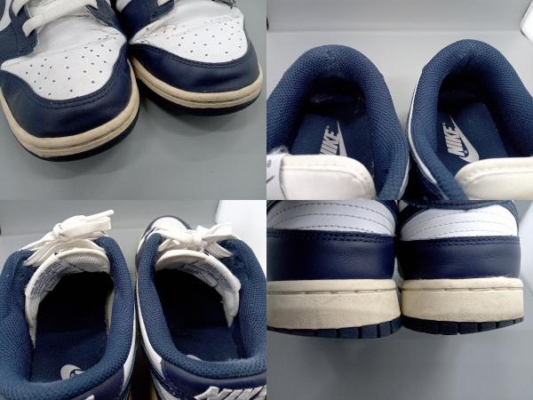 NIKE ナイキ DD1503-115／WMNS Dunk Low Vintage Navy スニーカー 28.5cm ホワイト/ネイビー 店舗受取可_画像6