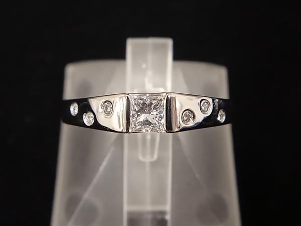 輝く高品質な 【ダイヤ煌めく】Pt900/ダイヤ0.3ct 0.046ct プラチナ リング /#13/4.5g プラチナ台