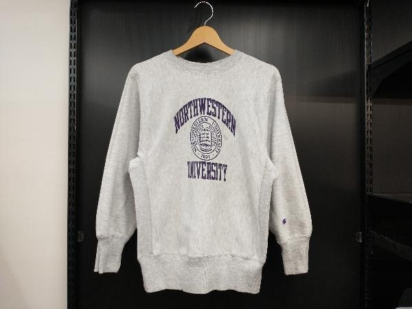 Champion REVERSE WEAVE 90s MADE IN USA NORTHWESTERN UNIVERSITY チャンピオン リバースウィーブ クルーネックスウェット グレー_画像1