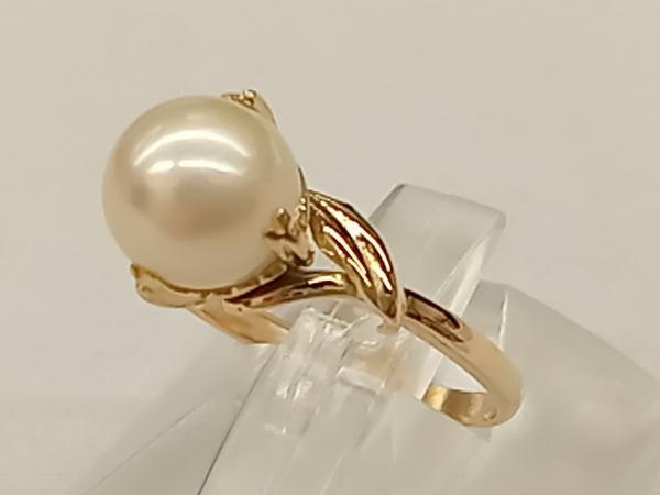 K18／真珠 イエローゴールド ＃11 2.99g リング 指輪 アクセサリー ソーティング付き_画像1