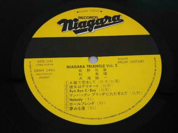 【LP盤】NIAGARA TRAIANGLE vol.2 (大滝詠一)_画像4