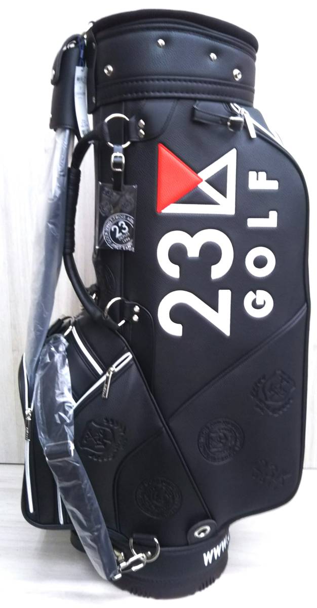 【未使用品】23区GOLF キャディバッグ TOUR VINTAGE SIRIES ブラック BO1P NM-0861 005 サイズF 9.5型 5.0kg 参考価格59400円_画像4