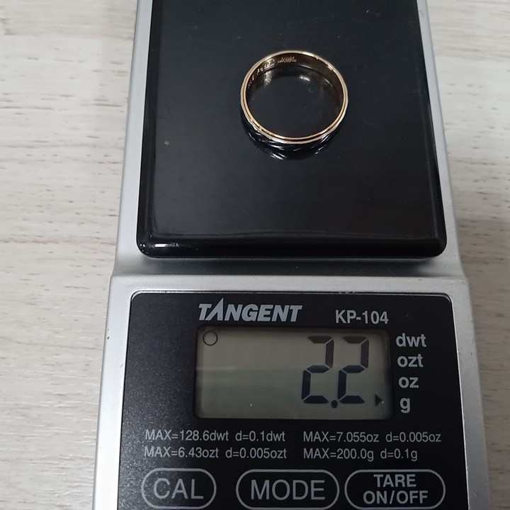 【レトロ】K18／Pt850／＃9／2.2g リング